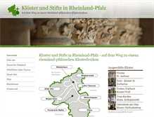 Tablet Screenshot of klosterlexikon-rlp.de
